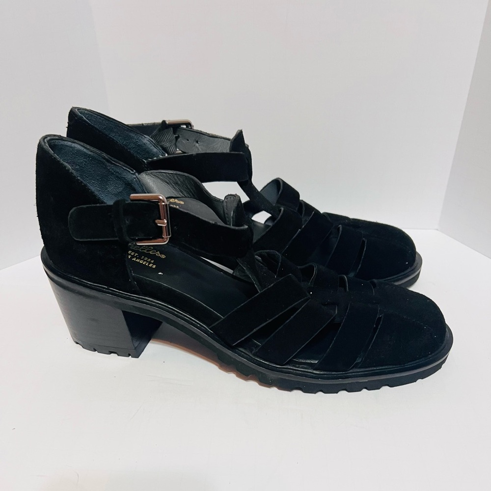 SEYCHELLES Latchkey Lug Sole Fisherman Sandal In Black Size